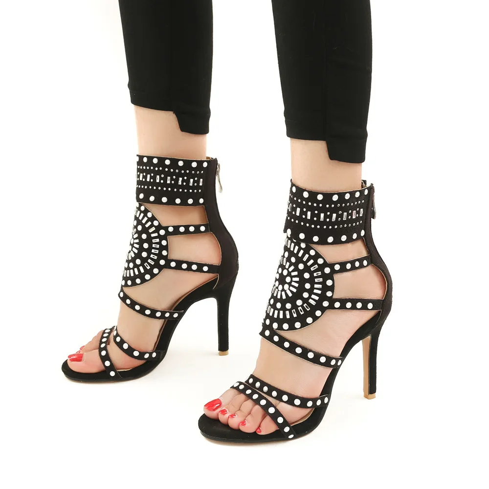 XingDeng Sexy Party Rhinesostone Sandal Shoes Women Summer Cross Strap High Heels Sandals Shoes Ladies Zip Thin Heels Bandage
XingDeng Sexy Party Rhinesostone Sandal Shoes Women Summer Cross Strap High Heels Sandals Shoes Ladies Zip Thin Heels Bandage