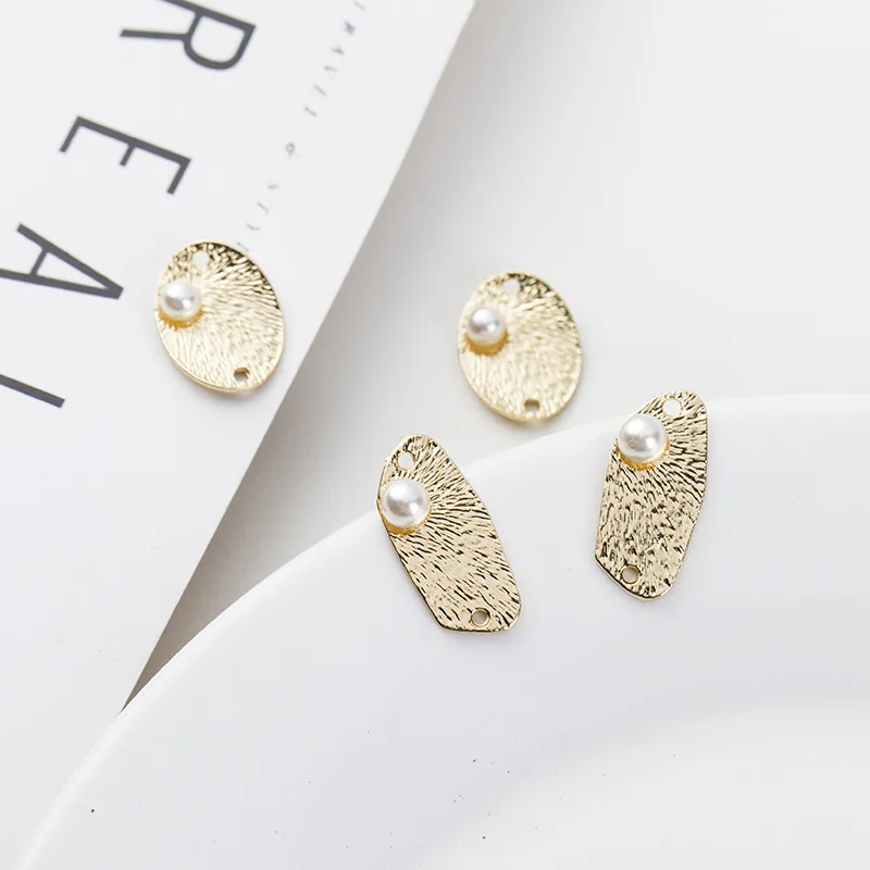50pcs Gold Color Alloy Material Imitation Pearl Oval Connector Charm pendant For Earring DIY Wedding Handmade Jewelry Making
50pcs Gold Color Alloy Material Imitation Pearl Oval Connector Charm pendant For Earring DIY Wedding Handmade Jewelry Making