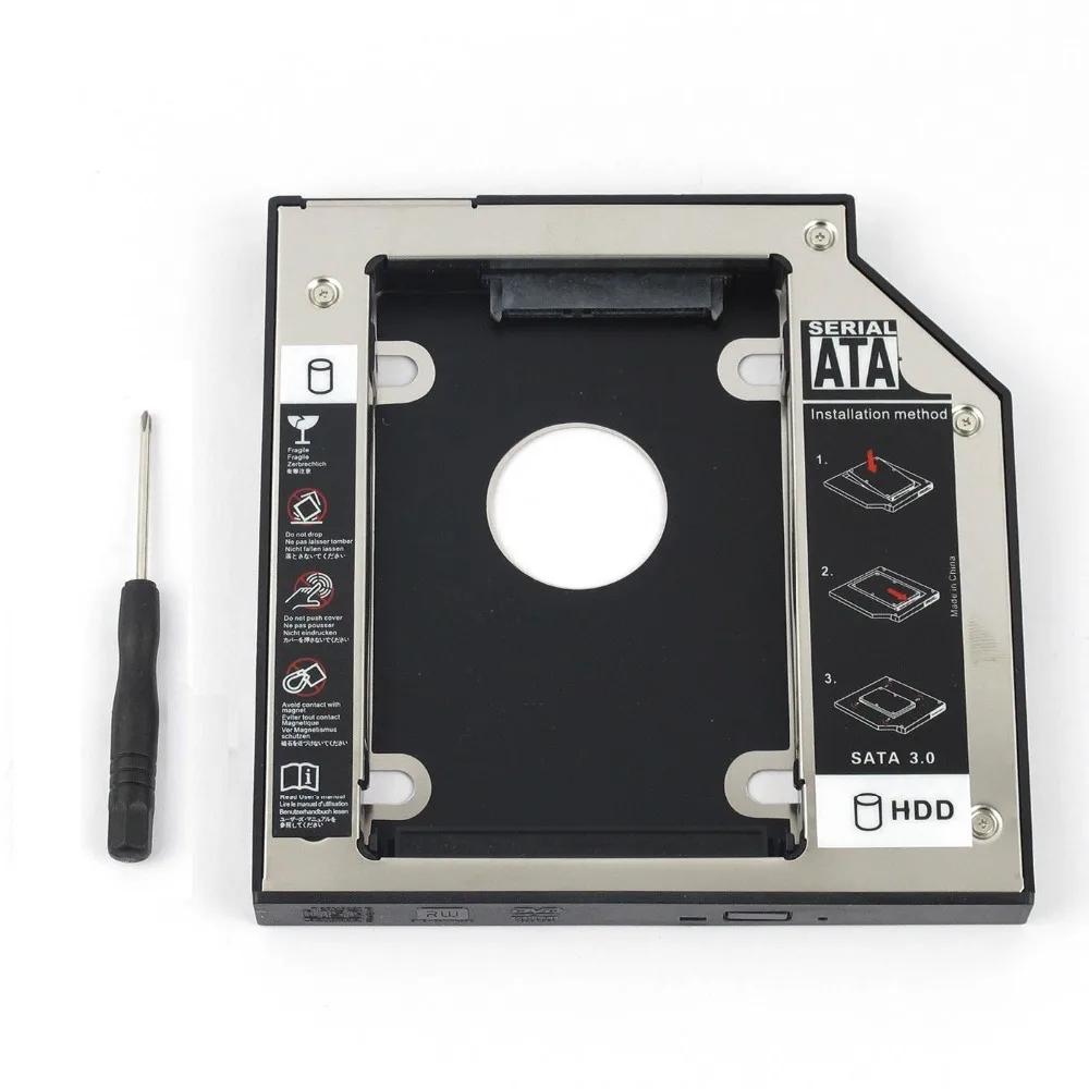 

WZSM New Wholesale 2nd SATA HDD Hard Drive Caddy 12.7mm for Lenovo IdeaPad G500 G510 G530 G550 G555 G510sT G510AT G405s