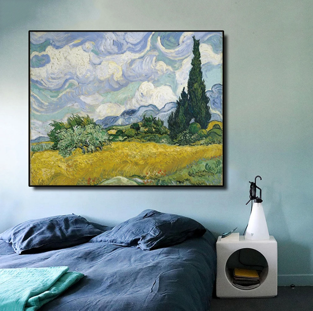 Wheat Field Pine by Van Gogh Canvas Painting Calligraphy Poster Prints Living Room House Wall Decor Art Home Decoration Picture
Wheat Field Pine by Van Gogh Canvas Painting Calligraphy Poster Prints Living Room House Wall Decor Art Home Decoration Picture