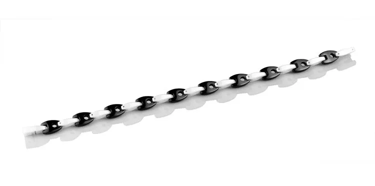Girl's Polished Shiny Two-tone Hi-tech White Ceramic + Black Ceramic Fashion style Link Bracelet
Girl's Polished Shiny Two-tone Hi-tech White Ceramic + Black Ceramic Fashion style Link Bracelet