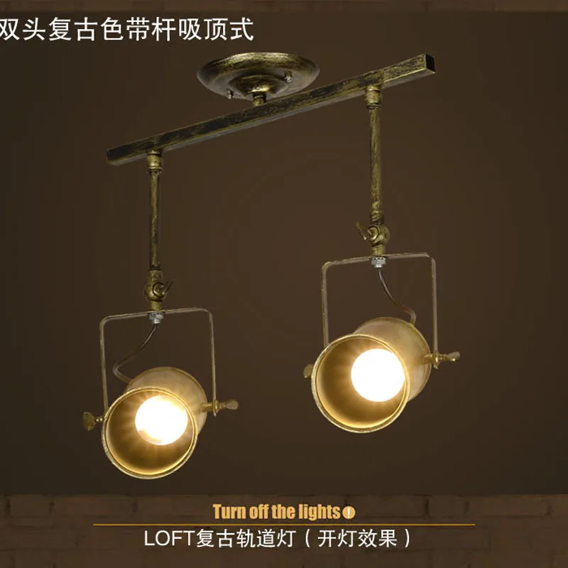 vintage track lighting lights dining room ceiling Iron slide rail lights LED E27
vintage track lighting lights dining room ceiling Iron slide rail lights LED E27