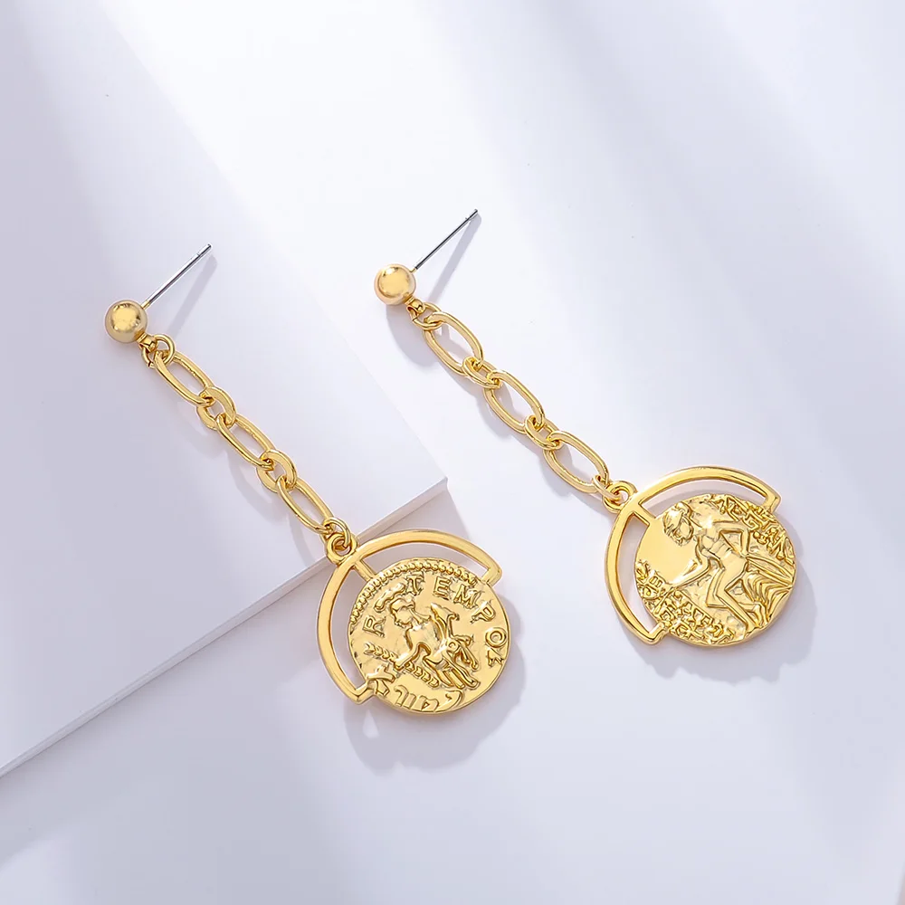 Viennois Korean Style Popular Design Long Earrings Hollow Circle Metal Pendantes Statement Round Dangle Drop Earrings Party Gift
Viennois Korean Style Popular Design Long Earrings Hollow Circle Metal Pendantes Statement Round Dangle Drop Earrings Party Gift