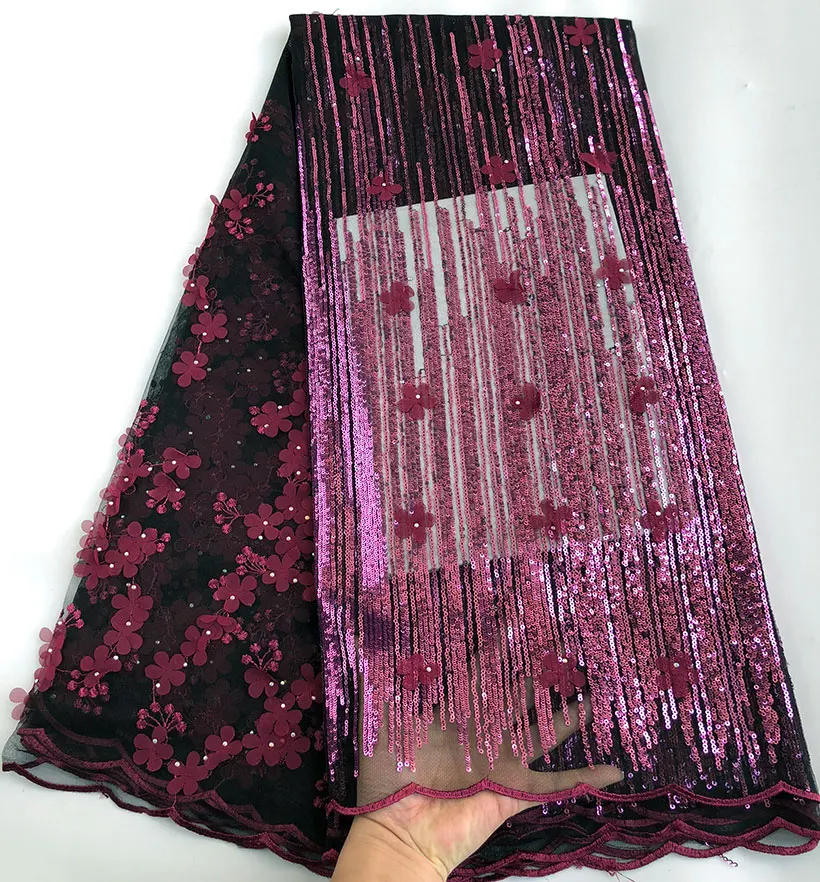 very soft shiny African French lace wedding tulle fabric Nigerian sewing clothes with lots of sequins Appliques 5 yards hot sale
very soft shiny African French lace wedding tulle fabric Nigerian sewing clothes with lots of sequins Appliques 5 yards hot sale