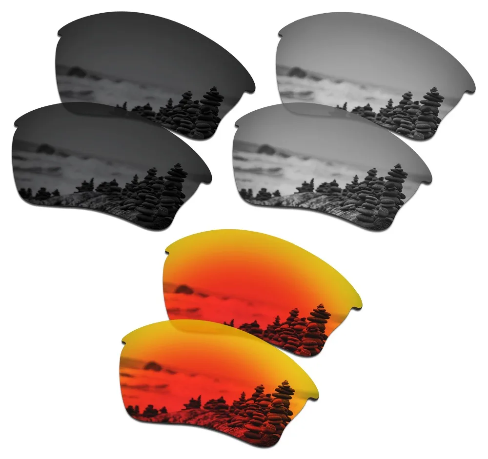 3 пары поляризованных солнцезащитных очков SmartVLT, Сменные линзы для Oakley Half Jacket XLJ Stealth, черный, серебристый, Титановый и огненно-красный
3 пары поляризованных солнцезащитных очков SmartVLT, Сменные линзы для Oakley Half Jacket XLJ Stealth, черный, серебристый, Титановый и огненно-красный