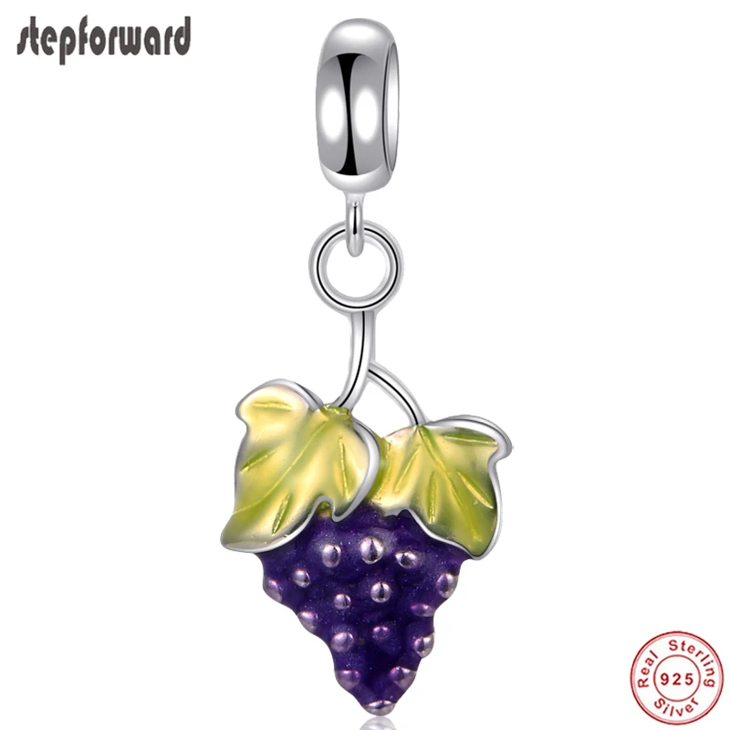 DIY Grape Fashion Fruit Design 925 Sterling Silver Grape Hanging Charm For Bracelet And Necklace Pendants
DIY Grape Fashion Fruit Design 925 Sterling Silver Grape Hanging Charm For Bracelet And Necklace Pendants