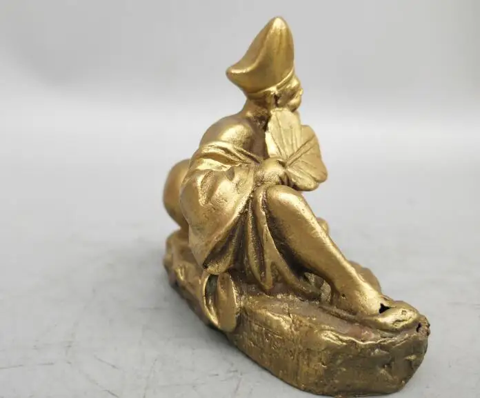 China's Seiko carving pure brass lively Buddha Ji Gong statue 
China's Seiko carving pure brass lively Buddha Ji Gong statue