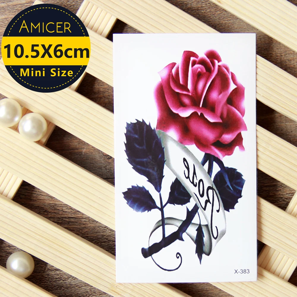 Waterproof Temporary Tattoo sticker 3D tattoo Love Romantic Rose Water Transfer fake tattoo flash tattoo for men women girl
Waterproof Temporary Tattoo sticker 3D tattoo Love Romantic Rose Water Transfer fake tattoo flash tattoo for men women girl