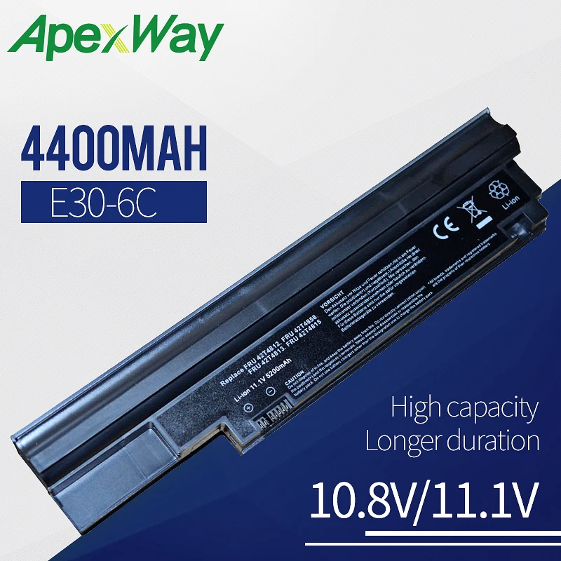 4400mAh 11.1v Laptop Battery for LENOVO IdeaPad Edge 13 E30 E31 42T4806 42T4807 42T4812 42T4813 42T4814 42T4815 57Y4564 57Y4565
4400mAh 11.1v Laptop Battery for LENOVO IdeaPad Edge 13 E30 E31 42T4806 42T4807 42T4812 42T4813 42T4814 42T4815 57Y4564 57Y4565