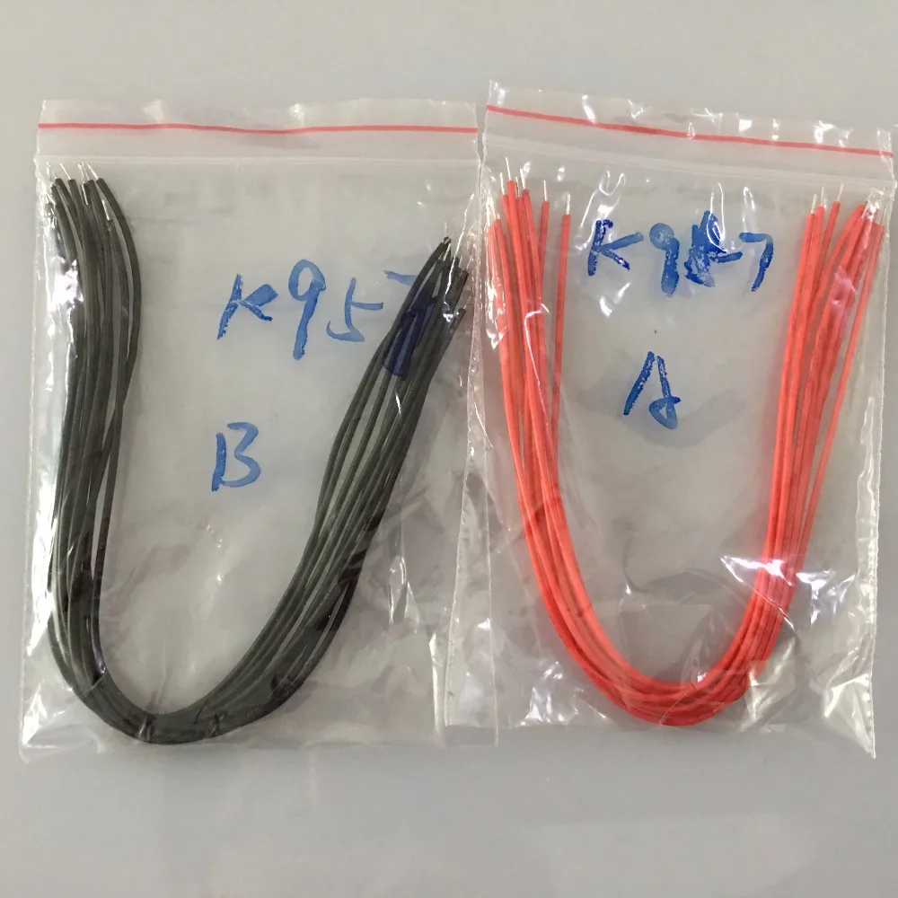 10pcs/bag K957Y 1*160mm Black/Red Color Wire Double Sides have Tin Free Europe Shipping
10pcs/bag K957Y 1*160mm Black/Red Color Wire Double Sides have Tin Free Europe Shipping