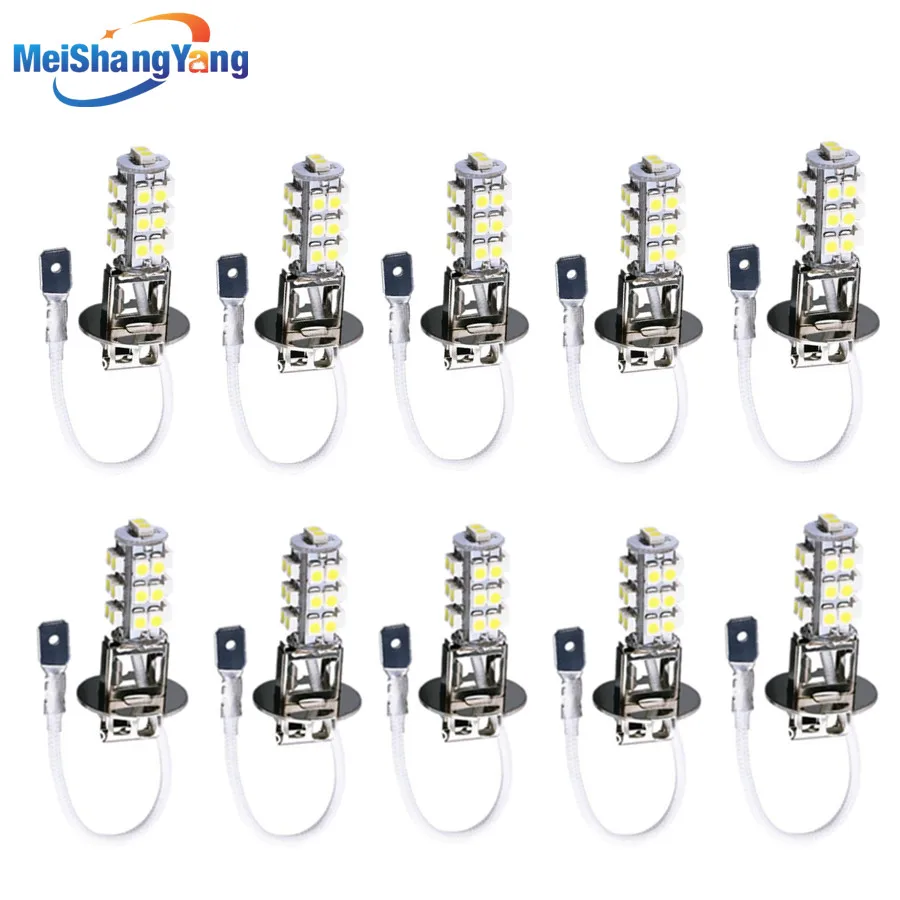 10pcs H3 26 SMD White Fog Parking Signal LED Bulb Lamp Auto car led bulbs Car Light Source parking 12V 6000K Head Fog Lamps
10pcs H3 26 SMD White Fog Parking Signal LED Bulb Lamp Auto car led bulbs Car Light Source parking 12V 6000K Head Fog Lamps