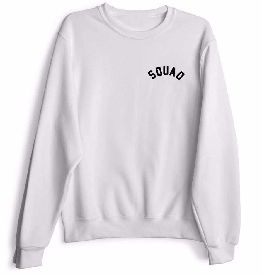 Squad sweatshirt casual tops moletom do tumblr sweatshirt aesthetic pullovers Unisex Jumper fashion squad sweatshirt
Squad sweatshirt casual tops moletom do tumblr sweatshirt aesthetic pullovers Unisex Jumper fashion squad sweatshirt