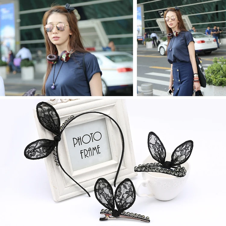 3PCS Korea Popular The Rabbit Ears Hairpin Tire Ornaments Lace Diamond Bow Knot Hairpin Clip Hair Bang Clip
3PCS Korea Popular The Rabbit Ears Hairpin Tire Ornaments Lace Diamond Bow Knot Hairpin Clip Hair Bang Clip