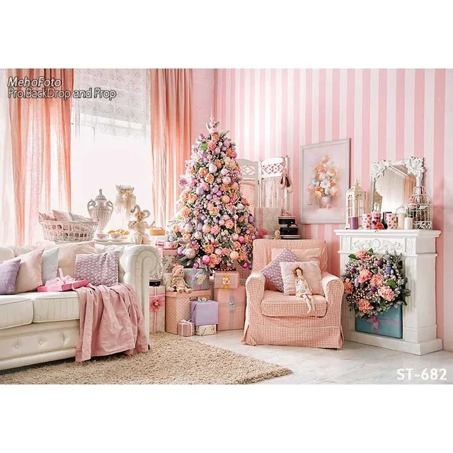Vinyl print Xmas decoration pink girl's room photography backdrops for photo studio portrait backgrounds
Vinyl print Xmas decoration pink girl's room photography backdrops for photo studio portrait backgrounds