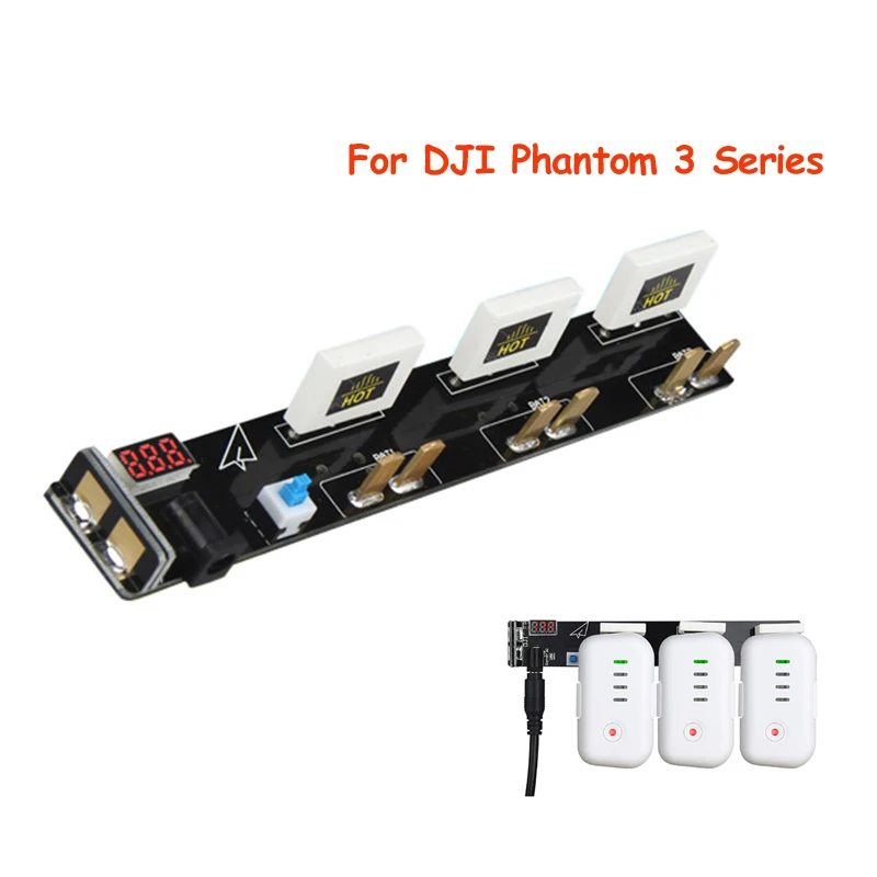 DJI Phantom 3 Multi Battery 3-Battery Parallel Charger Board для S/SE/Adavanced/P4k/Professional |