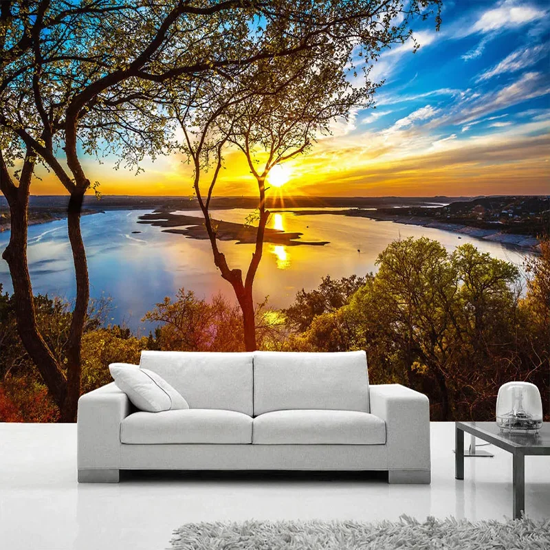 Custom Photo Wallpaper 3D Sunset Lake Landscape Scenery Murals Living Room Dining Room Background Wall Decor Papel De Parede 3 D
Custom Photo Wallpaper 3D Sunset Lake Landscape Scenery Murals Living Room Dining Room Background Wall Decor Papel De Parede 3 D