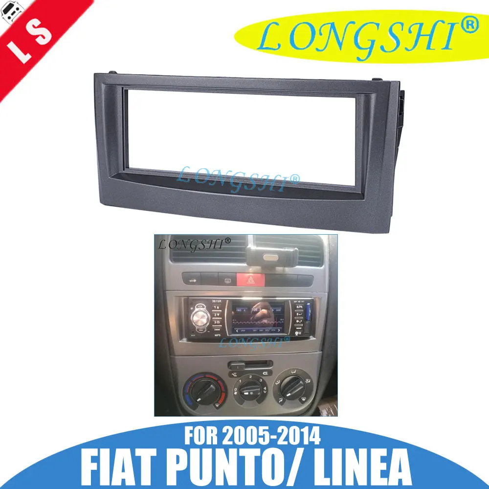 1 DIN Car Facia для Fiat Punto 2005-2014 Linea 2007-2011 Радио DVD стерео CD панель приборная лицевая