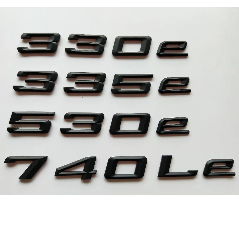 Matte Black Letters Trunk Lid Badges Emblems Sticker for BMW 325e 330e 335e 520e 528e 530e 550e 740e 740Le 750Le
Matte Black Letters Trunk Lid Badges Emblems Sticker for BMW 325e 330e 335e 520e 528e 530e 550e 740e 740Le 750Le