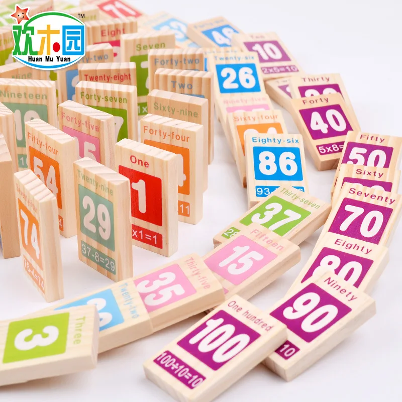 Kids Early Learning Aids Education Number 1-100 Addition Subtraction Domino Blocks Baby Mathematics Teaching Domino Wooden Toys
Kids Early Learning Aids Education Number 1-100 Addition Subtraction Domino Blocks Baby Mathematics Teaching Domino Wooden Toys
