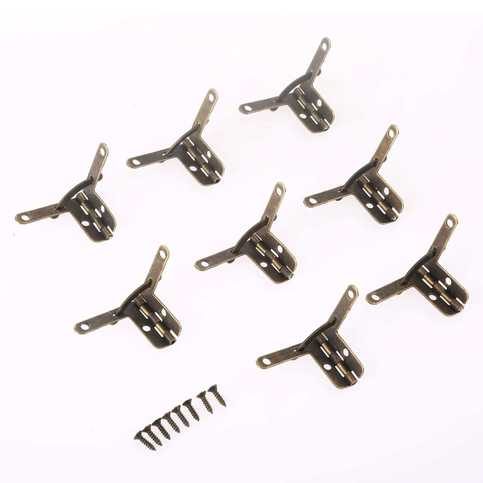 12Pcs Antique Bronze Furniture Hinges Jewelry Gift Case Wood Box Lid L 90 Degree Support Spring Hinge Furniture Hardware 28*22mm
12Pcs Antique Bronze Furniture Hinges Jewelry Gift Case Wood Box Lid L 90 Degree Support Spring Hinge Furniture Hardware 28*22mm
