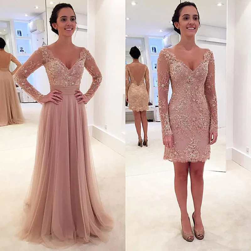 Elegant Formal Gowns Full Sleeve Robe De Soiree Vestido De Festa Abendkleider Applique Dress Woman Long Detachable vestido longo
Elegant Formal Gowns Full Sleeve Robe De Soiree Vestido De Festa Abendkleider Applique Dress Woman Long Detachable vestido longo