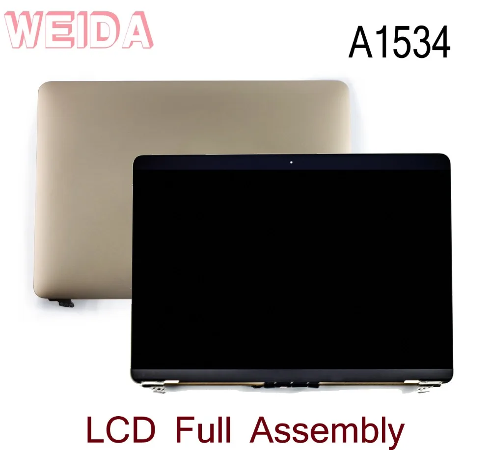 WEIDA 95% New LCD 12" For Macbook Retina A1534 Display Touch Screen Full Complete Assembly Replacement A1534 Gold/Silver/Gray
WEIDA 95% New LCD 12" For Macbook Retina A1534 Display Touch Screen Full Complete Assembly Replacement A1534 Gold/Silver/Gray