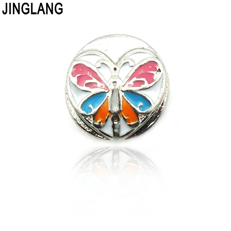 JINGLANG Fashion Charm Metal 12mm Snap Button Retro Silver Butterfly Bangle Accessories
JINGLANG Fashion Charm Metal 12mm Snap Button Retro Silver Butterfly Bangle Accessories