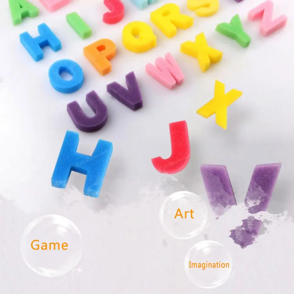 26pcs Graffiti Painting Drawing Sponge DIY26 English Letters Sponge Brushes Seal Stamp Eco-friendly Creative Educational Toys
26pcs Graffiti Painting Drawing Sponge DIY26 English Letters Sponge Brushes Seal Stamp Eco-friendly Creative Educational Toys