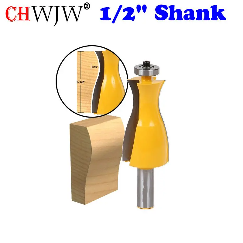 1pc 1/2" Shank Wavy Jewelry Box Side Wall Router Bit Line knife Door knife Tenon Cutter for Woodworking Tools
1pc 1/2" Shank Wavy Jewelry Box Side Wall Router Bit Line knife Door knife Tenon Cutter for Woodworking Tools