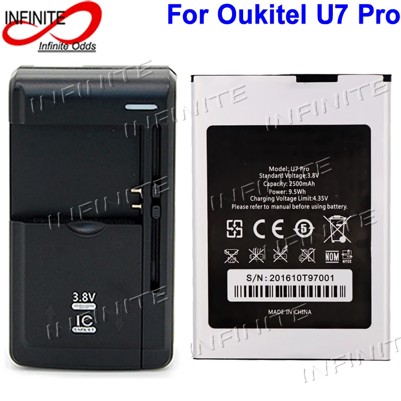 For Oukitel U7 Pro Battery High Quality New 2500mAh Bateria Accumulator+ Universal charger
For Oukitel U7 Pro Battery High Quality New 2500mAh Bateria Accumulator+ Universal charger