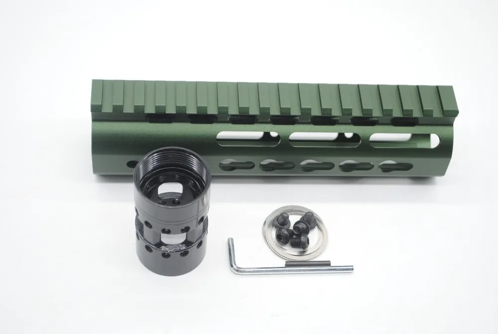 TriRock 7'' inch Length Keymod Handguard Rail Free Floating Picatinny Rail Mount System Fit .223/5.56 AR-15_Olive Green Color
TriRock 7'' inch Length Keymod Handguard Rail Free Floating Picatinny Rail Mount System Fit .223/5.56 AR-15_Olive Green Color