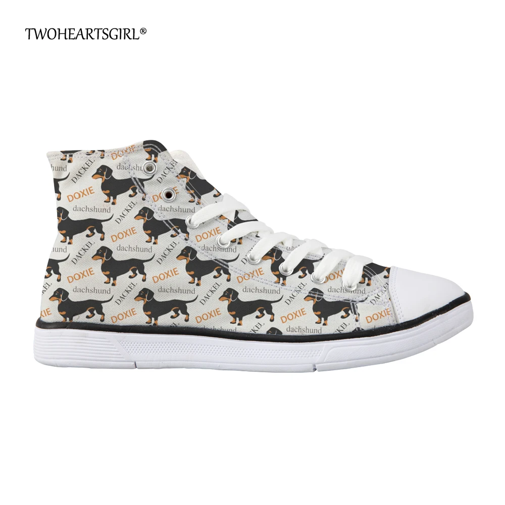 Twoheartsgirl Cute Dachshund Dog Women High Top Canvas Shoes Flats Casual Women Vulcanized Shoes Personalized Lady Canvas Shoes
Twoheartsgirl Cute Dachshund Dog Women High Top Canvas Shoes Flats Casual Women Vulcanized Shoes Personalized Lady Canvas Shoes