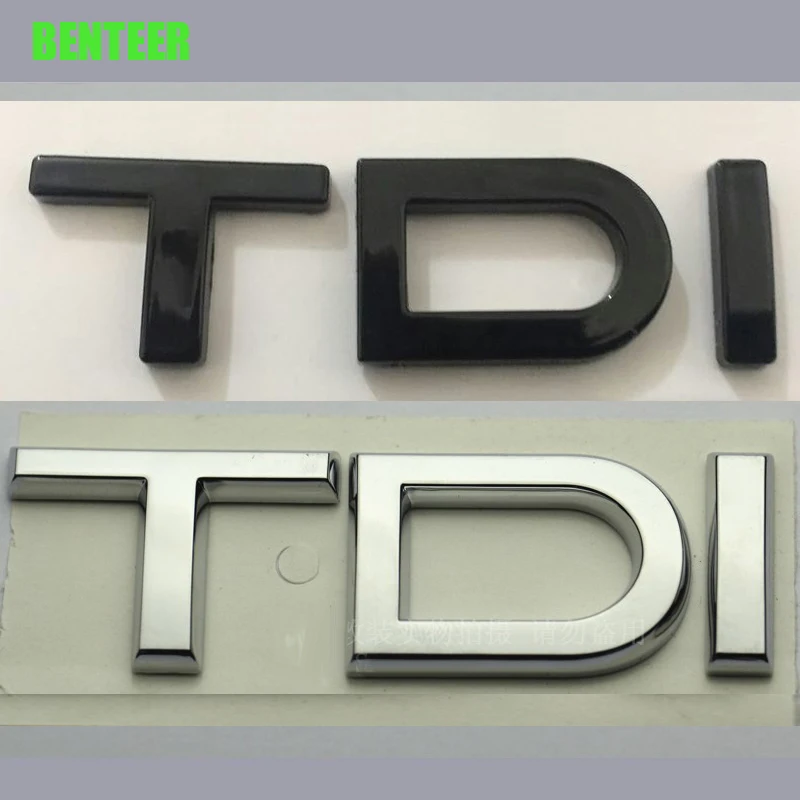 ABS + покрытие TDI Автомобильная задняя наклейка на кузов автомобиля эмблема для Audi