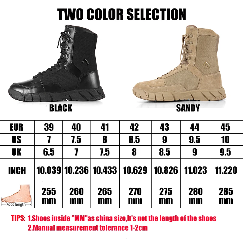 TB Waterproof Breathable Leather Army Military Tactical Boots Hiking Shoes Men Outdoor Sport Desert Trekking Climbing Sneakers
TB Waterproof Breathable Leather Army Military Tactical Boots Hiking Shoes Men Outdoor Sport Desert Trekking Climbing Sneakers