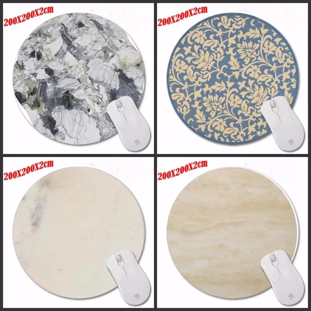 

Mairuige Popular Gold Marble Design Round Mousepad Rubber Turquoise Real Marble Paint Mouse Pad Gaming Mice Mat Styles to choose