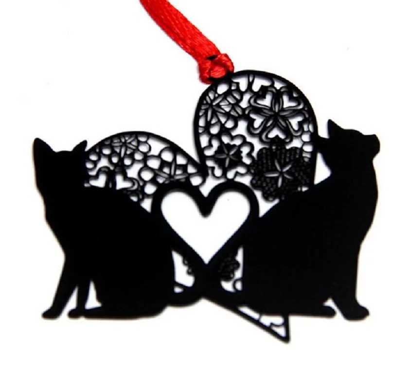 25pcs Stainless Steel Black Heart Love Cat Bookmark Book card For Wedding Baby Shower Party Birthday Favor Gift Souvenirs
25pcs Stainless Steel Black Heart Love Cat Bookmark Book card For Wedding Baby Shower Party Birthday Favor Gift Souvenirs