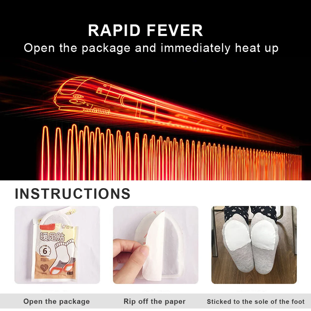 KOTLIKOFF Disposable Automatically Winter Heated Insoles Foot patch Women Men Heating Warm About 48 Degree Shoe Inserts Foot Pad
KOTLIKOFF Disposable Automatically Winter Heated Insoles Foot patch Women Men Heating Warm About 48 Degree Shoe Inserts Foot Pad