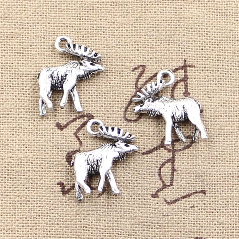 12pcs Charms Moose Deer 18x16mm Antique Making Pendant fit,Vintage Tibetan Silver color,DIY Handmade Jewelry
12pcs Charms Moose Deer 18x16mm Antique Making Pendant fit,Vintage Tibetan Silver color,DIY Handmade Jewelry