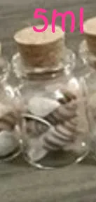 mini glass bottle with mixed shells and conches 3 5 7 8 10 12 15 20ml jars free shipping world wide | Дом и сад
