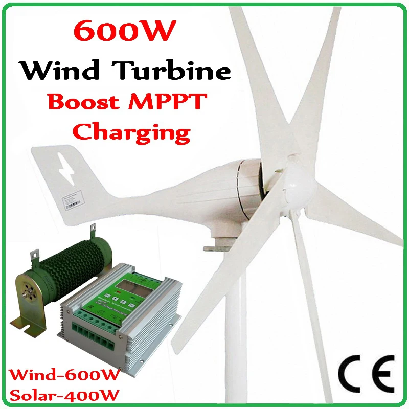 600W wind turbine generator CE&ROHS approved wind generator + 1000W Boost MPPT Hybrid Charge Controller for 600w wind 400w solar
600W wind turbine generator CE&ROHS approved wind generator + 1000W Boost MPPT Hybrid Charge Controller for 600w wind 400w solar