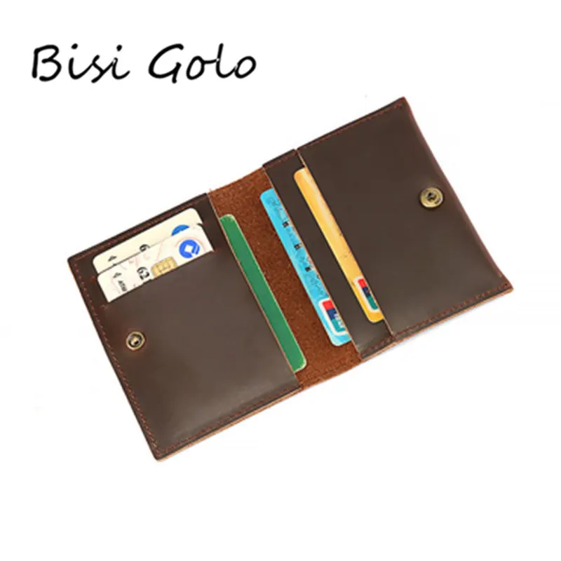 BISI GORO Genuine Leather Credit Card Holder Wallet Slim Card ID Holder RFID Wallet Lock Bank Card Vintage Wallet Men Wallet Set
BISI GORO Genuine Leather Credit Card Holder Wallet Slim Card ID Holder RFID Wallet Lock Bank Card Vintage Wallet Men Wallet Set