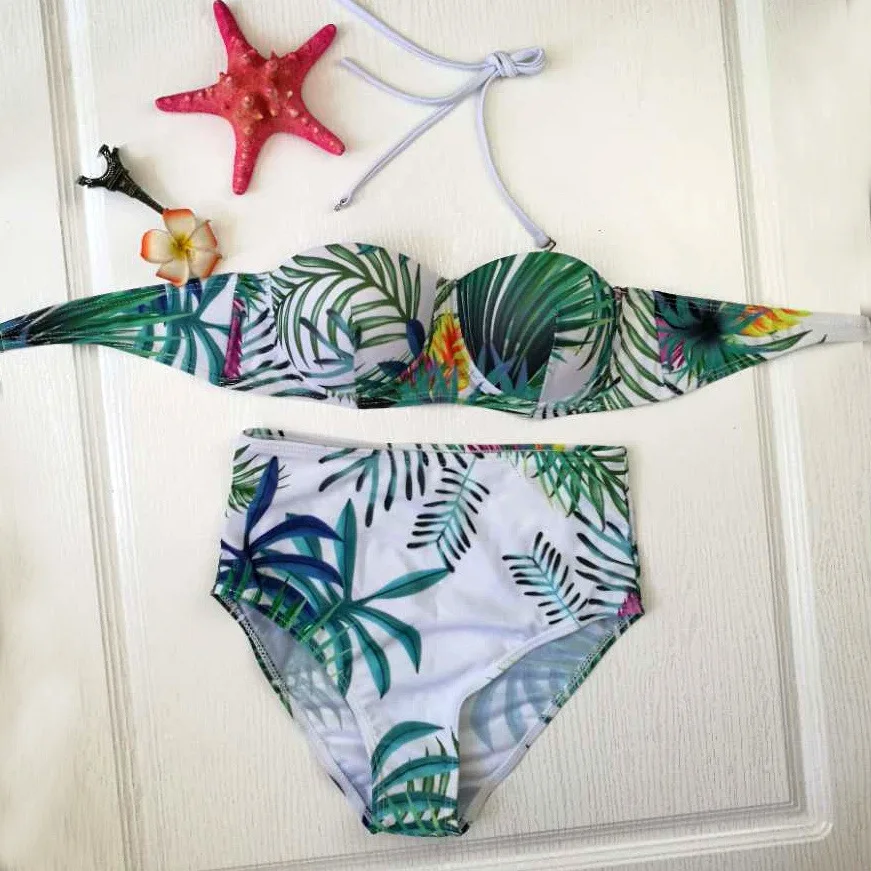 High quality women bikini suit underwear high waist swimwear swimsuit trunks 2018 new printing strap bikini split comfort
High quality women bikini suit underwear high waist swimwear swimsuit trunks 2018 new printing strap bikini split comfort