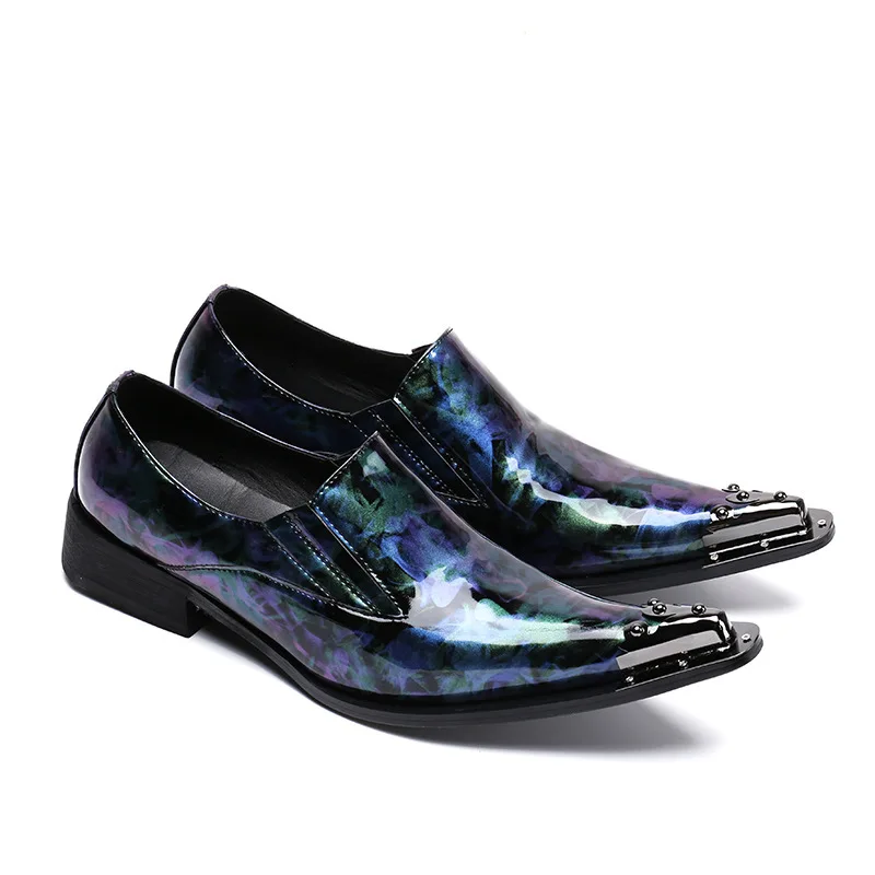 Men's Blue Leather Business Dress Casual Breathable Sets of Feet Shoes England Brock Rivet Fashion Pointed Suit Shoes
Men's Blue Leather Business Dress Casual Breathable Sets of Feet Shoes England Brock Rivet Fashion Pointed Suit Shoes
