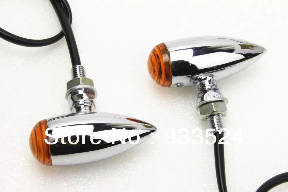 Chrome Amber Bullet Turn Signal Light for Raider Road Star VStar XV XVS Vulcan VN 650 1000 Sportster Softail Dyna FLHX Road King
Chrome Amber Bullet Turn Signal Light for Raider Road Star VStar XV XVS Vulcan VN 650 1000 Sportster Softail Dyna FLHX Road King