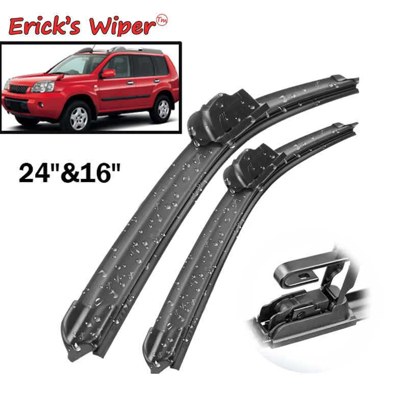 Erick's Wiper Front Wiper Blades For Nissan X-Trail T30 2000 - 2007 Windshield Windscreen Front Window 24"+16"
Erick's Wiper Front Wiper Blades For Nissan X-Trail T30 2000 - 2007 Windshield Windscreen Front Window 24"+16"