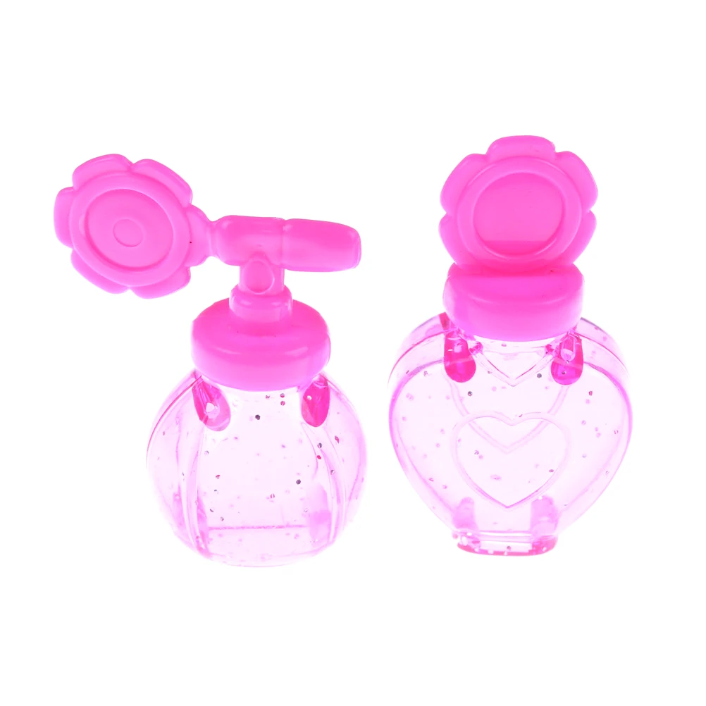 Girls Cosmetics Toys Perfume Makeup Water Bottles Brushes Eye Shadow Box Shopping Cart Set For Dolls 1Set | Игрушки и хобби