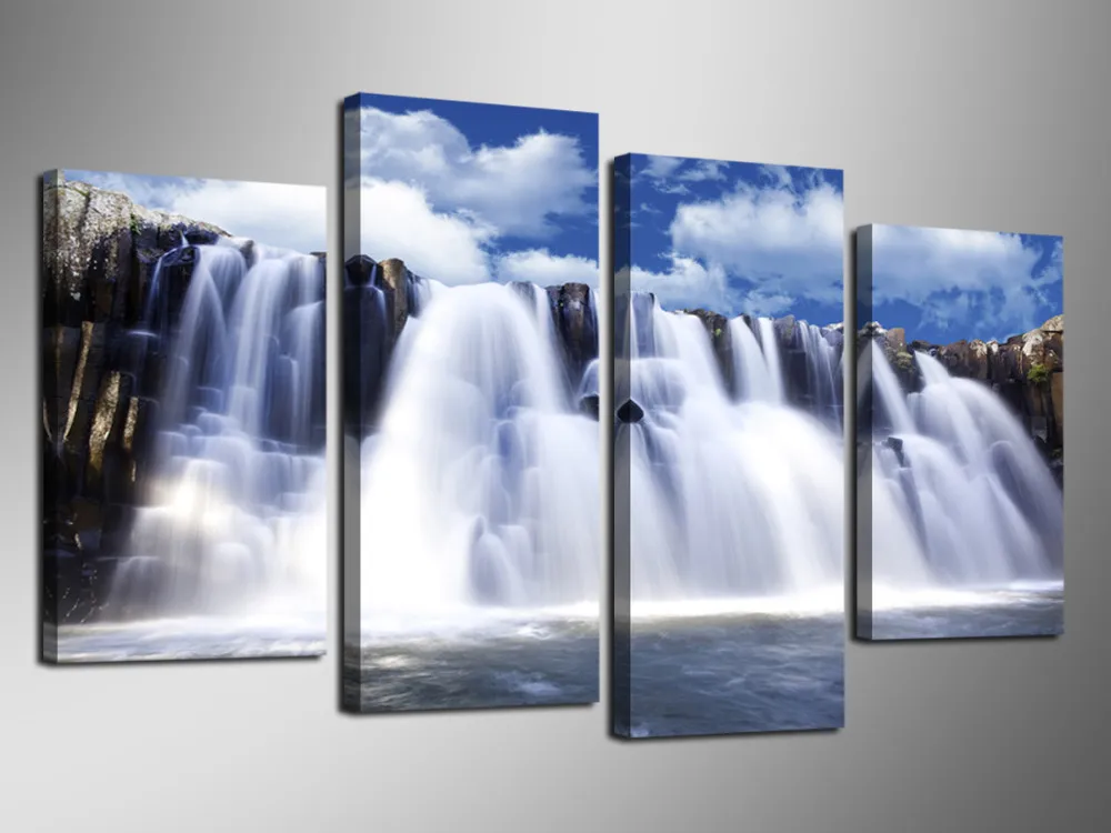 Paintings 4 Pieces Of Wall Art Decoration Modern Fashion Waterfall Landscape Photos On Canvas Painting,decoration Oil Painting
Paintings 4 Pieces Of Wall Art Decoration Modern Fashion Waterfall Landscape Photos On Canvas Painting,decoration Oil Painting