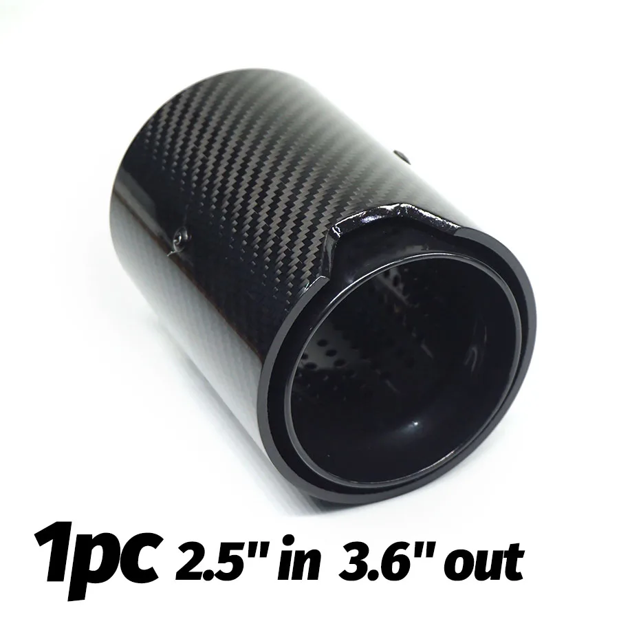 63mm Car Exhaust Tip All Black Style Real Carbon Fiber Glossy For M Performance M2 F87 M3 F80 M4 F82 F83 M5 F10 M6 F12 F13 X5M
63mm Car Exhaust Tip All Black Style Real Carbon Fiber Glossy For M Performance M2 F87 M3 F80 M4 F82 F83 M5 F10 M6 F12 F13 X5M