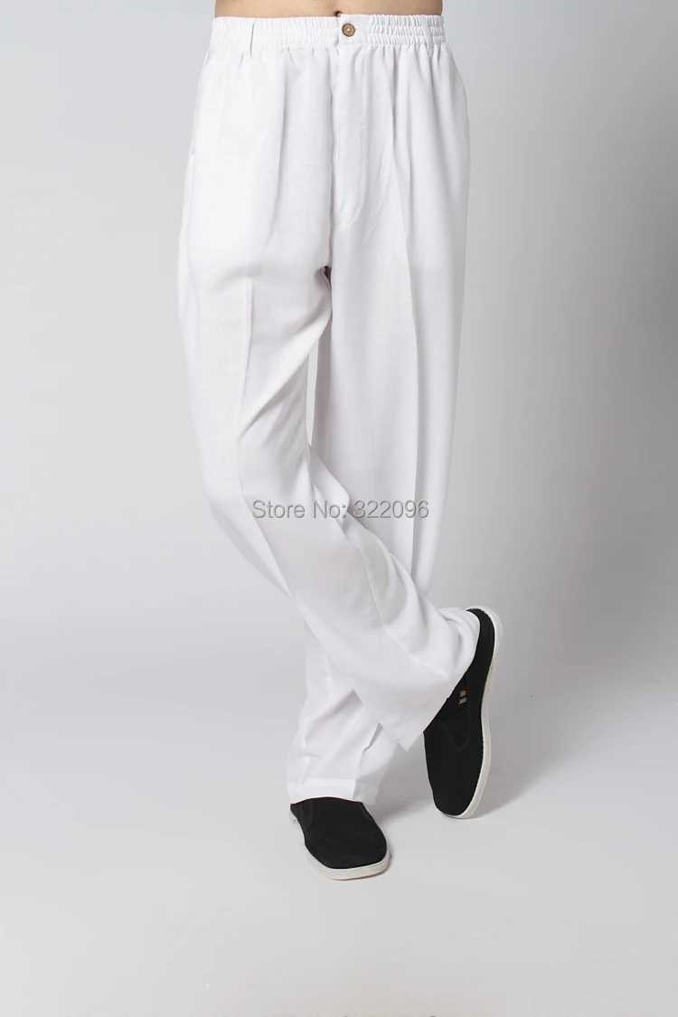 

Shanghai Story Men's Chinese Style Clothing tai chi Pants KungFu pants kung fu Clothing White Trousers