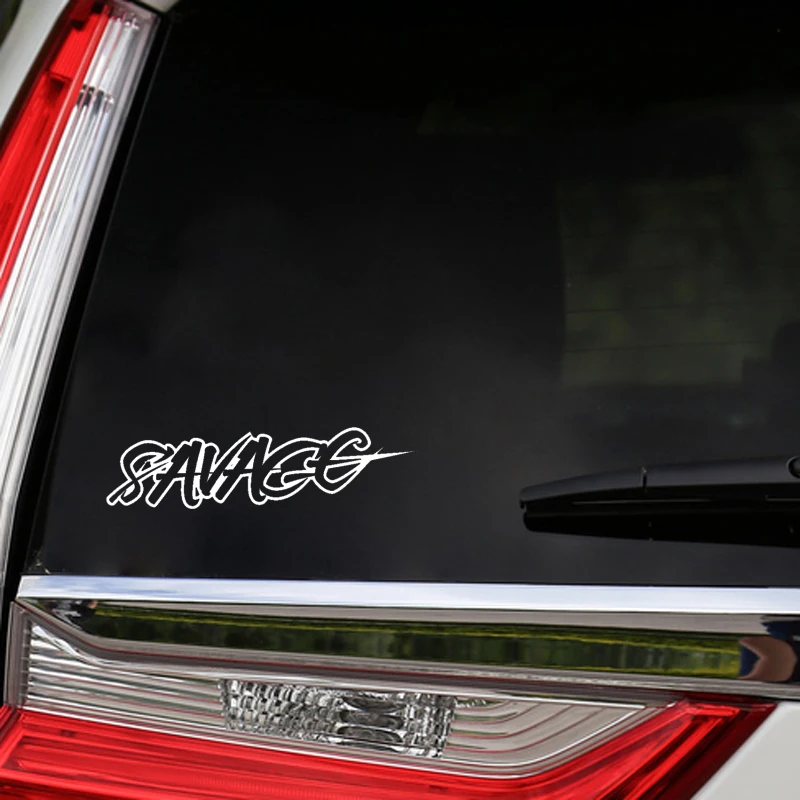 QYPF 17.2cm*4.6cm SAVAGE GRAPHIC FUNNY Vinyl Decor Car Sticker Waterproof Decal Black Silver C15-1570
QYPF 17.2cm*4.6cm SAVAGE GRAPHIC FUNNY Vinyl Decor Car Sticker Waterproof Decal Black Silver C15-1570
